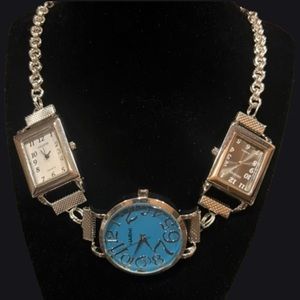 Handmade, watch, choker necklace